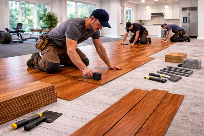 Cherry Floor Installation in Takoma Park, MD