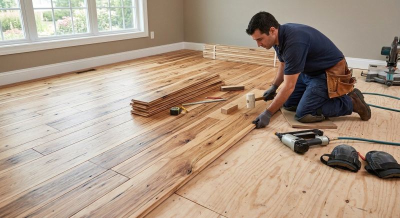 Hickory Floor Installation in Prince Georges County, MD
