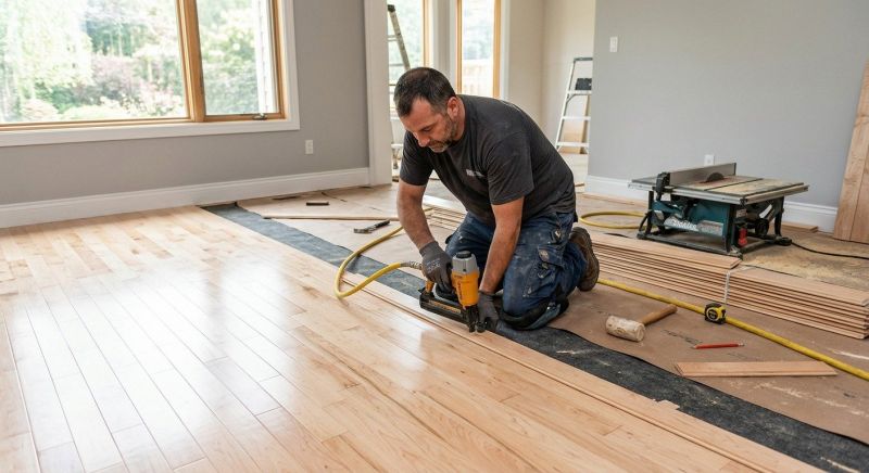 Maple Flooring Installation in Clifton, VA