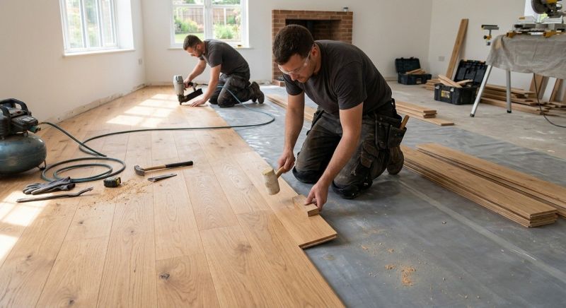 Oak Floor Installation in Bethesda, MD