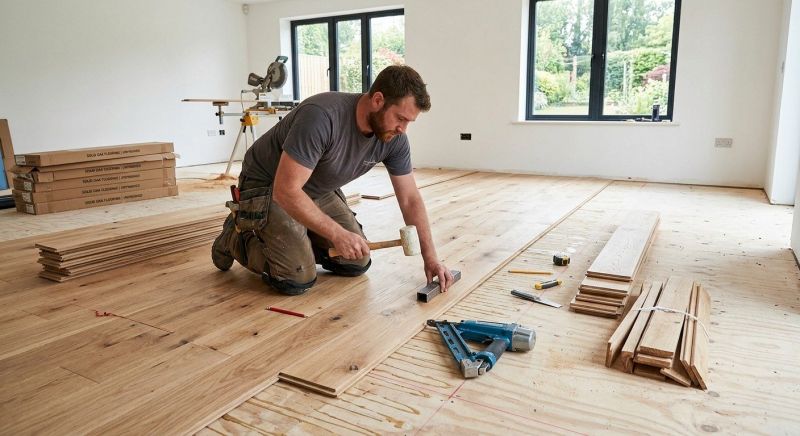 Oak Floor Installation in Bowie, MD