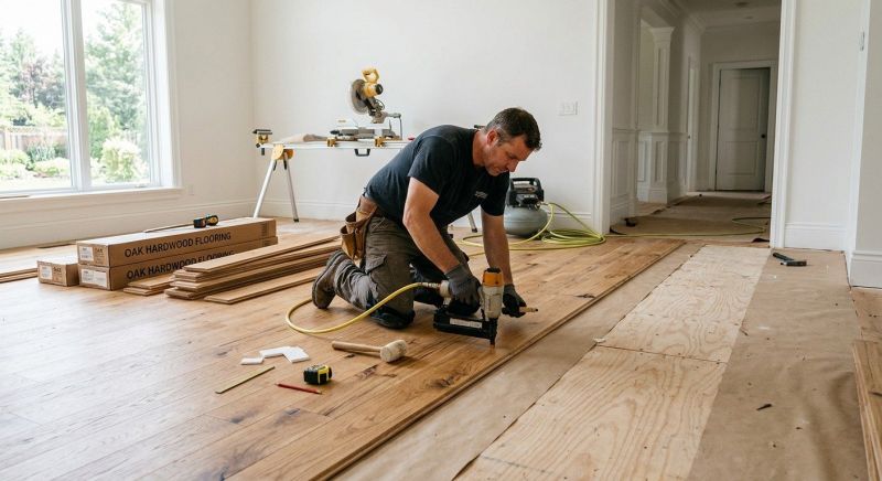 Oak Floor Installation in Chevy Chase, MD