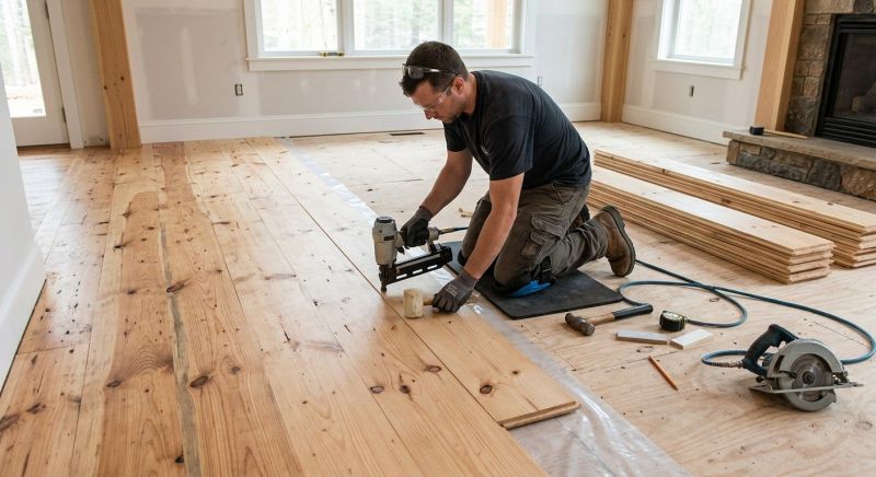 Pine Floor Installation in Prince Georges County, MD