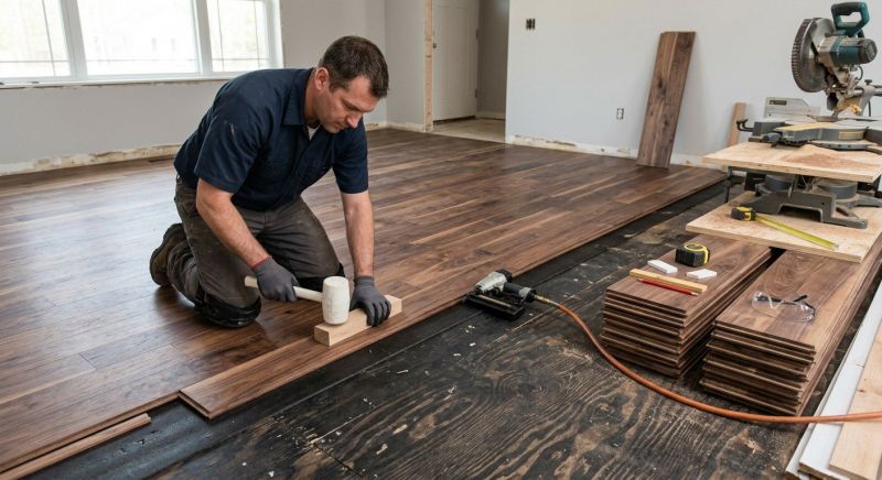 Walnut Flooring Installation in Prince Georges County, MD