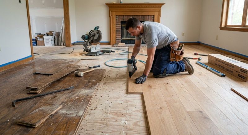 Wood Floor Replacement in Bowie, MD